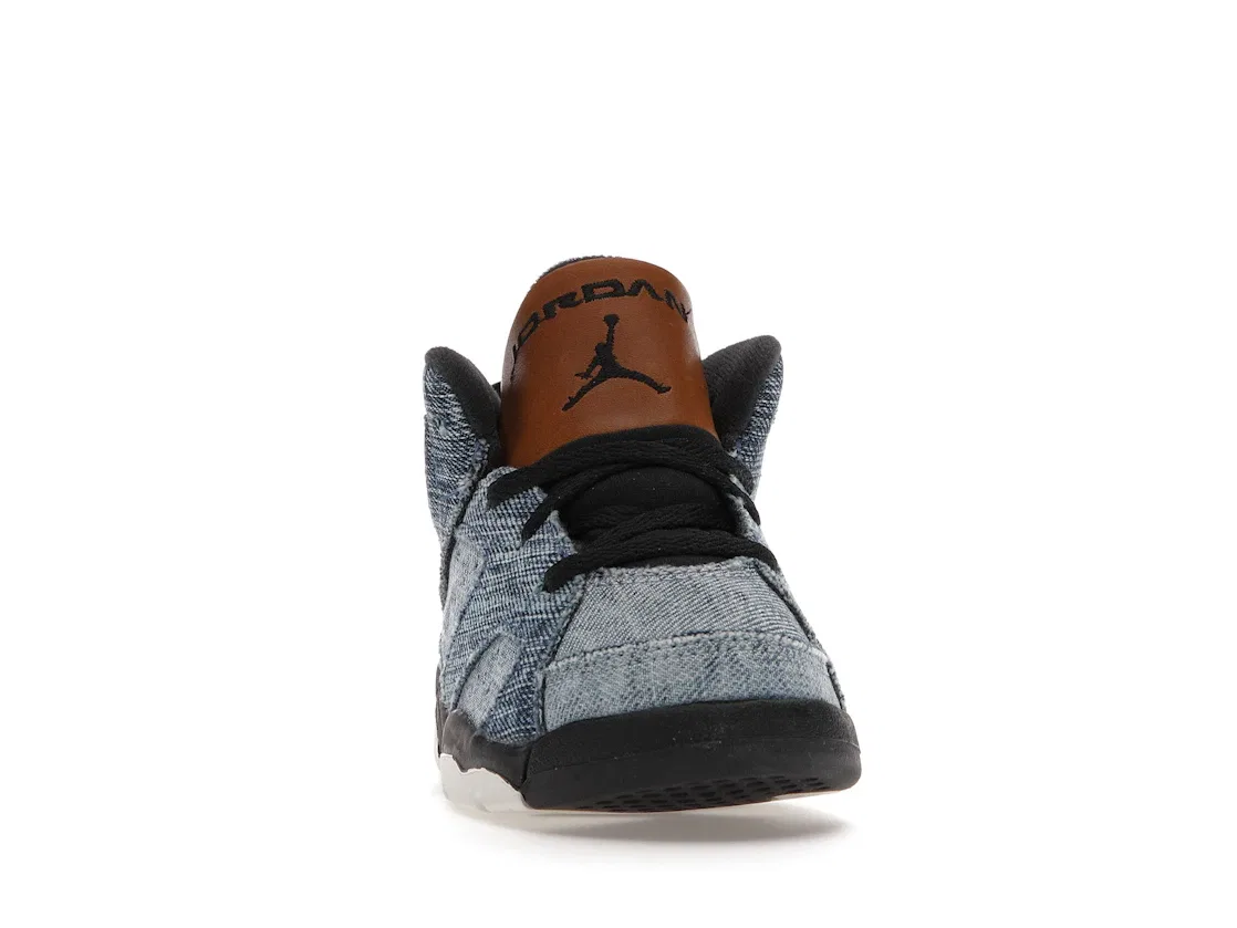 Детский кеды Lifestyle Jordan 6 Retro Jordan, Washed Denim/Sail-Varsity Red-Black — фото 2