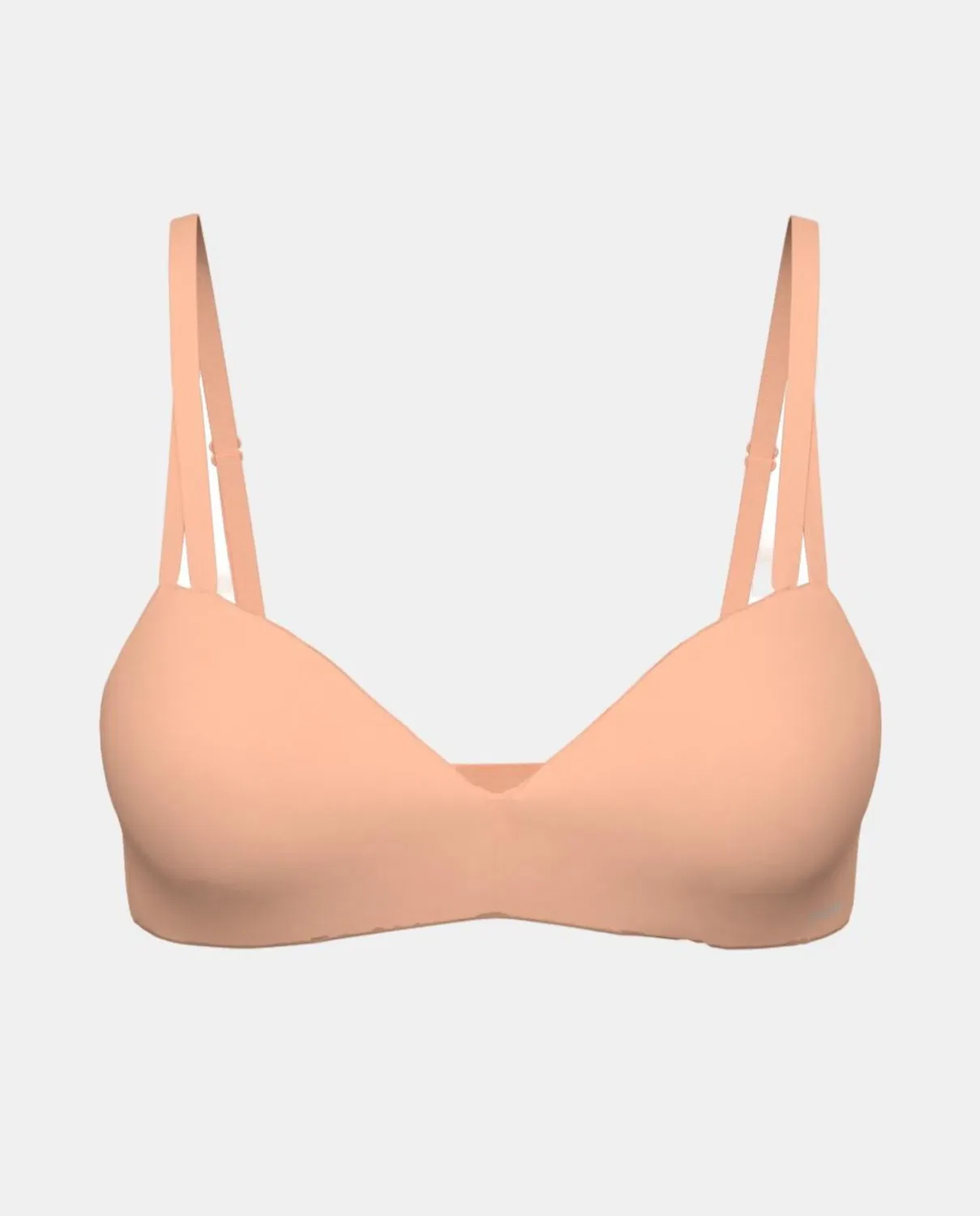 Женский бюстгальтер без косточек с наполнением по бокам Seductive Comfort Light Calvin Klein, Оранжевый — фото 4
