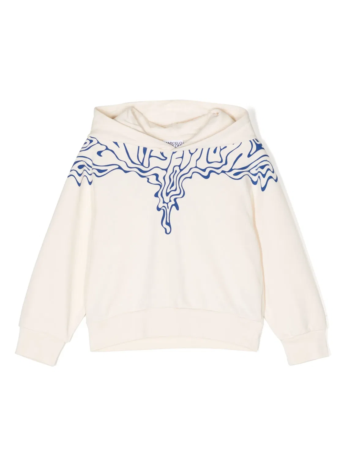 Худи Fluid Wings из хлопка Marcelo Burlon County of Milan, белый