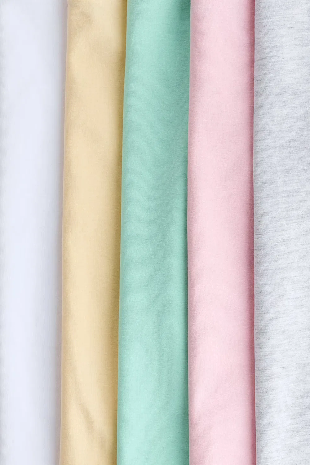 Набор из 5 хлопковых футболок H&M, Türkis/Rosa/Gelb — фото 2