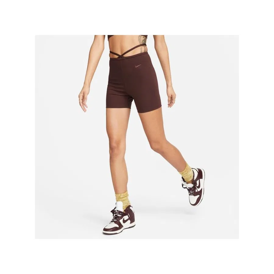 Шорты спортивные с эластичным поясом Nike Sportswear Everyday Modern, Коричневый — фото 2