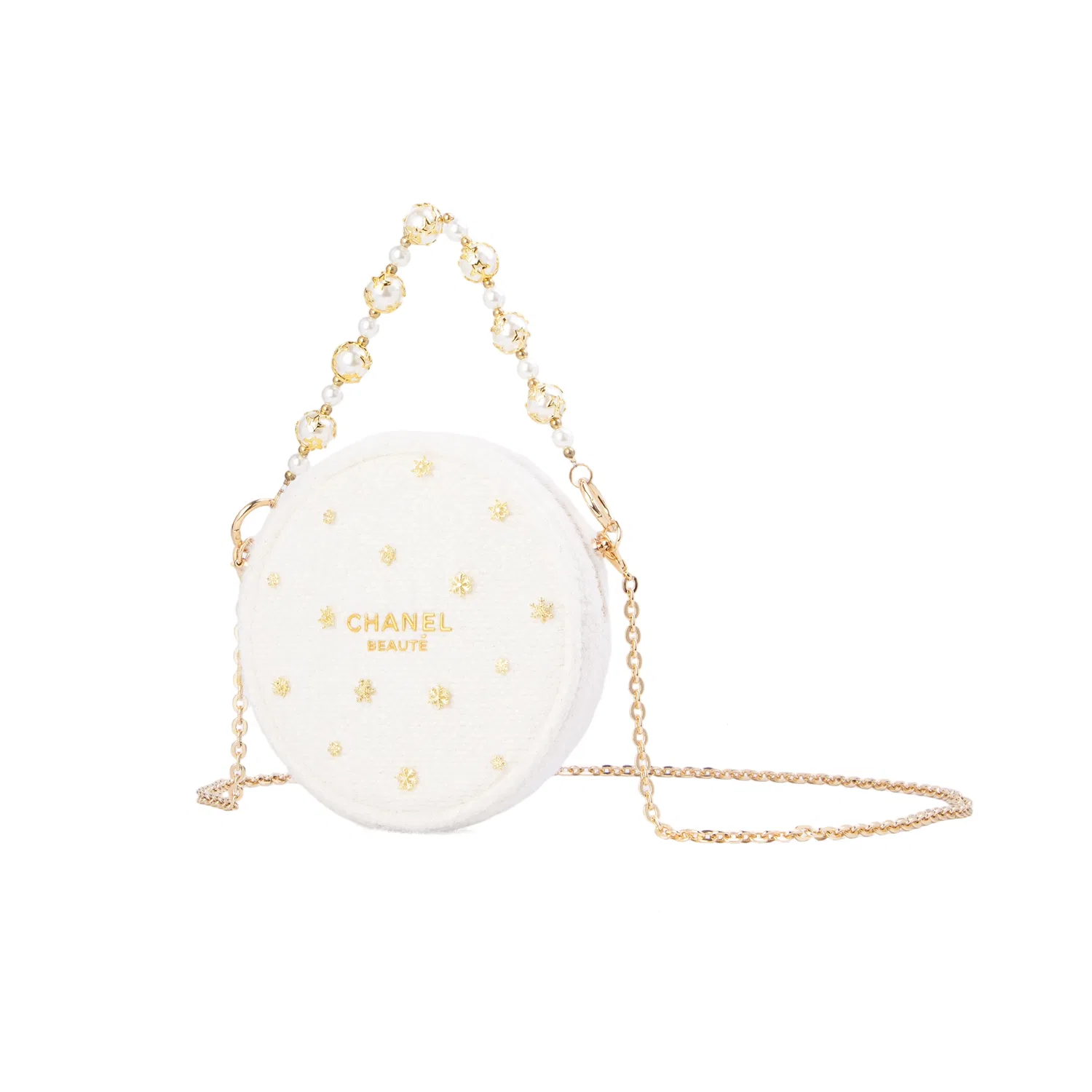 Женская косметичка с принтом Pudding Bloom Starry Dew Glow CHANEL, Black — фото 2