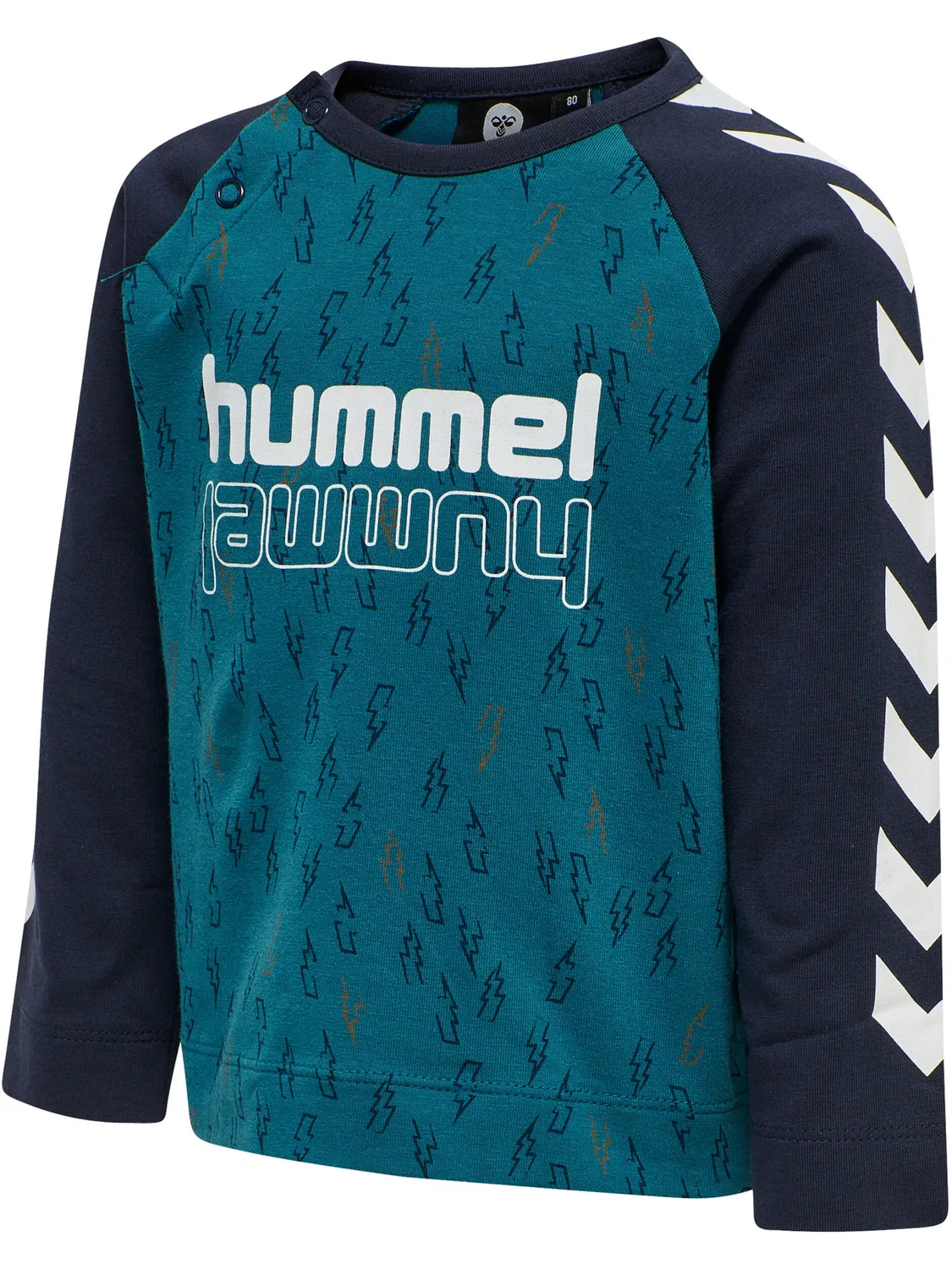 Детская футболка с длинным рукавом Hmlthunder Hummel, Himmelblau — фото 4