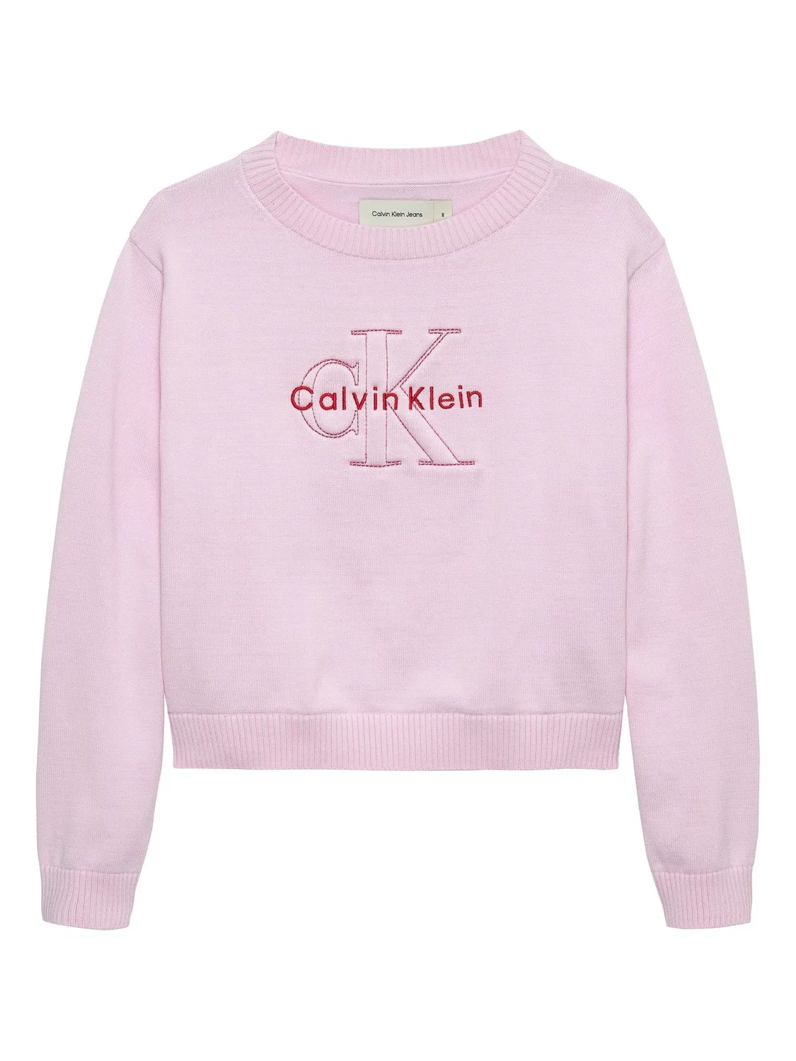 Свитер с монологом Calvin Klein, розовый