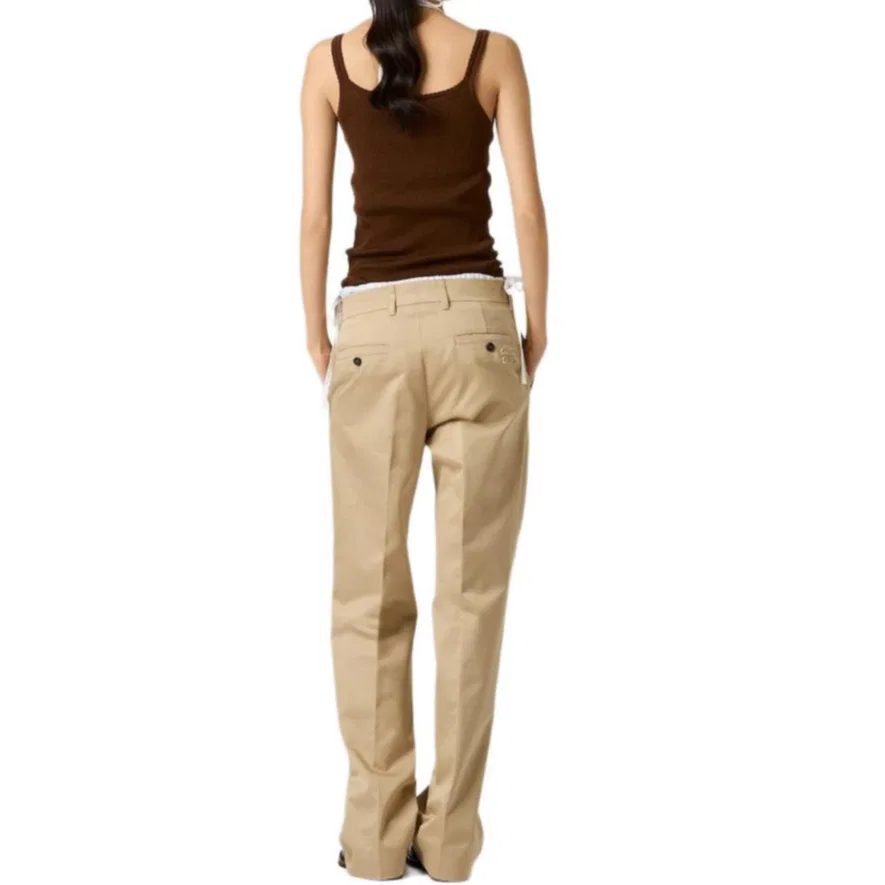 Топ Camisole Moderate Straight Fit, Brown, MIU MIU — фото 4