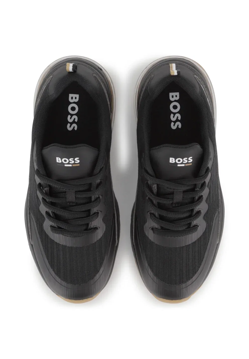 Тренеры для детей и подростков - тренеры Boss Kidswear, Black — фото 4