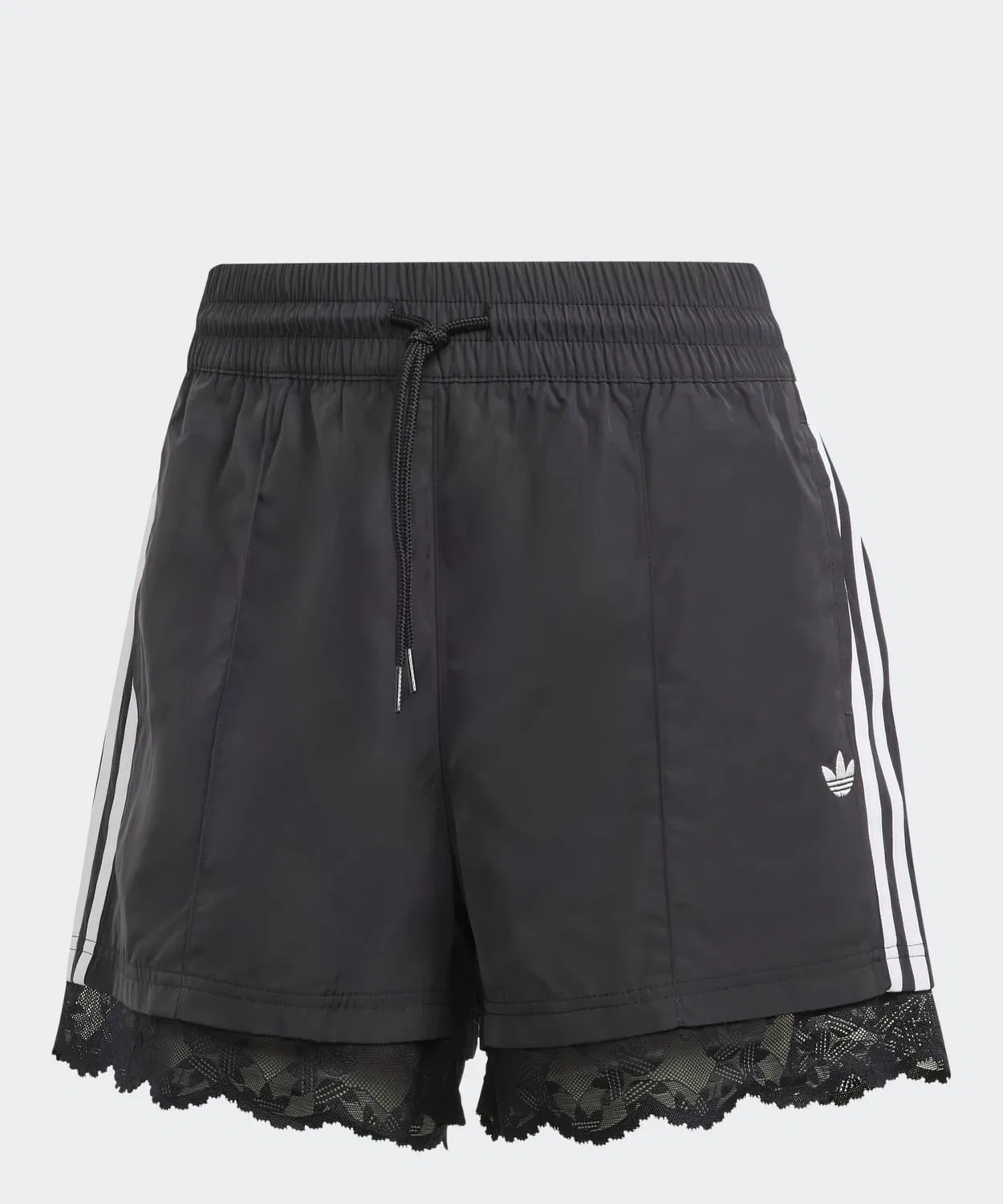 Женские шорты с кружевной отделкой Adidas Originals, Black