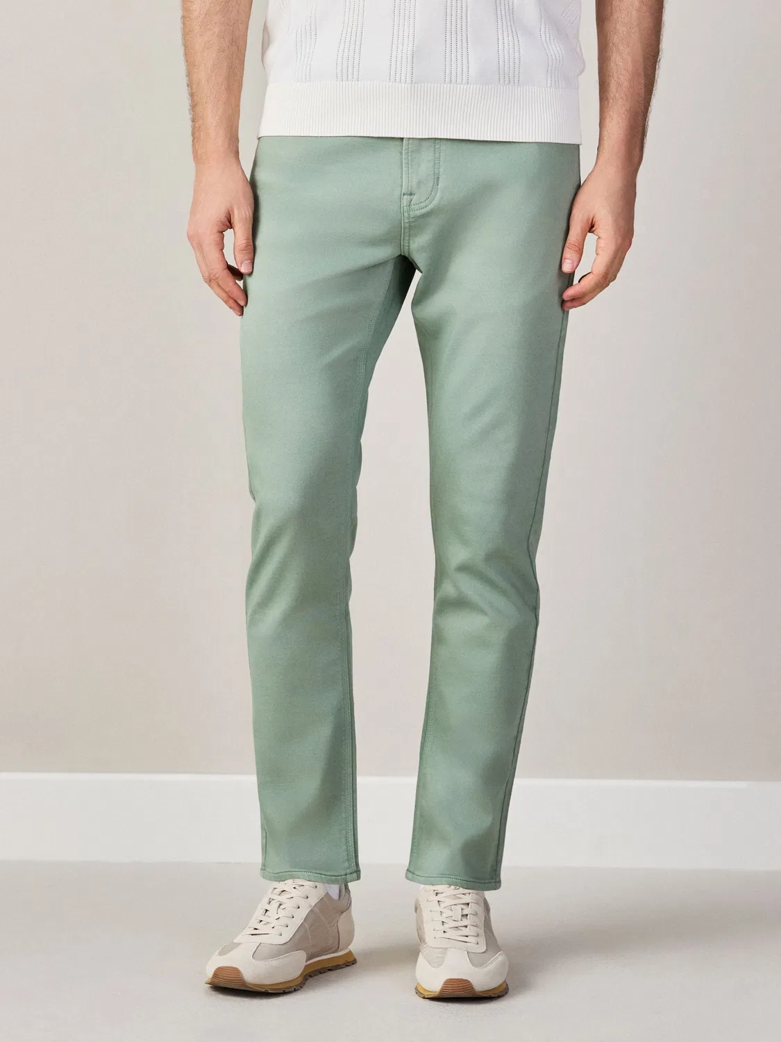 Джинсы slim fit Comfort Stretch Next, мятно-зеленый
