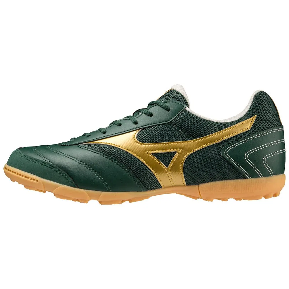 Детские футбольные бутсы с мягким верхом Mizuno MRL Club TF, Pineneedle Mp Gold