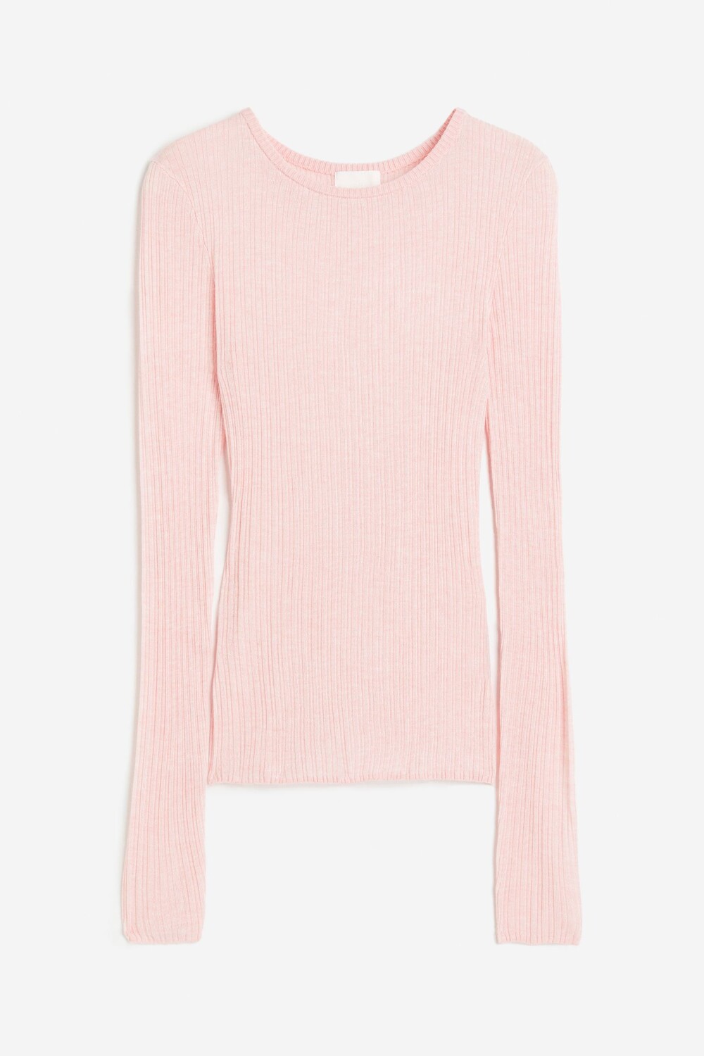 

Топ H&M Rib-knit, светло-розовый