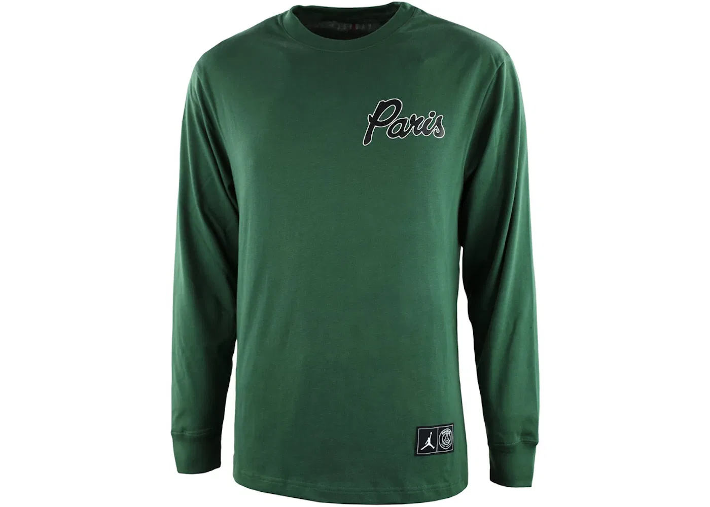 Мужская футболка с длинным рукавом Jordan x Paris Saint-Germain Long-Sleeve T-Shirt Jordan, Noble Green