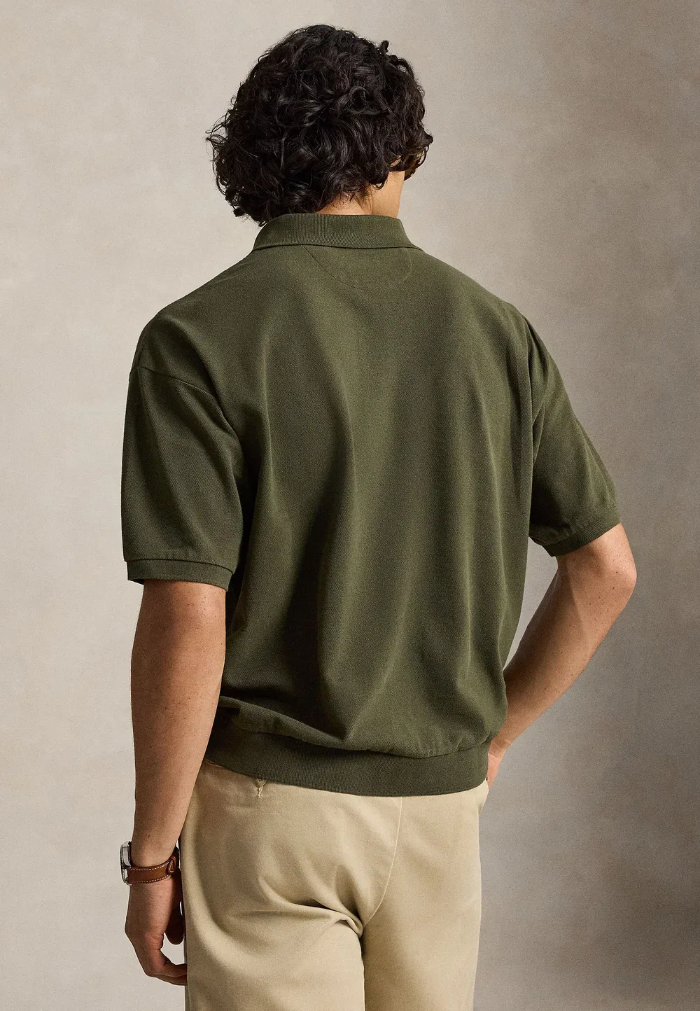 Рубашка-Поло свободного кроя - рубашка-поло Polo Ralph Lauren, Company Olive — фото 3