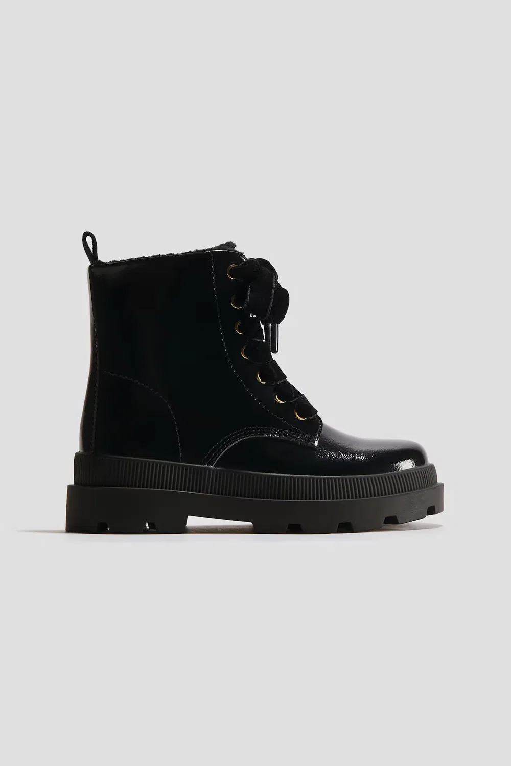 Массивные ботинки на шнуровке H&M, Schwarz