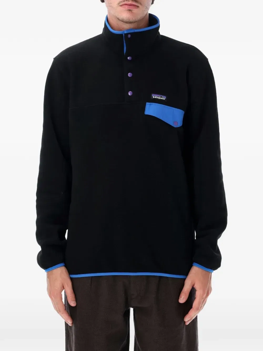 Флисовый свитер Synchilla Snap-T Patagonia, черный