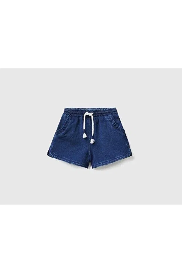 Детские шорты для девочек джинсовые Benetton, 418