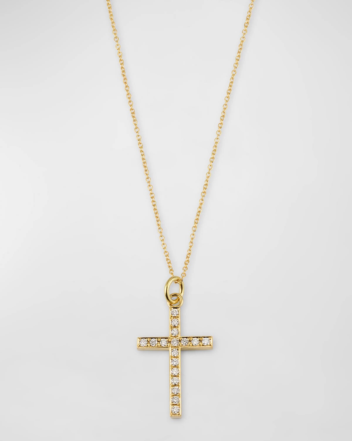 

Ожерелье с большим бриллиантовым крестом Jennifer Meyer