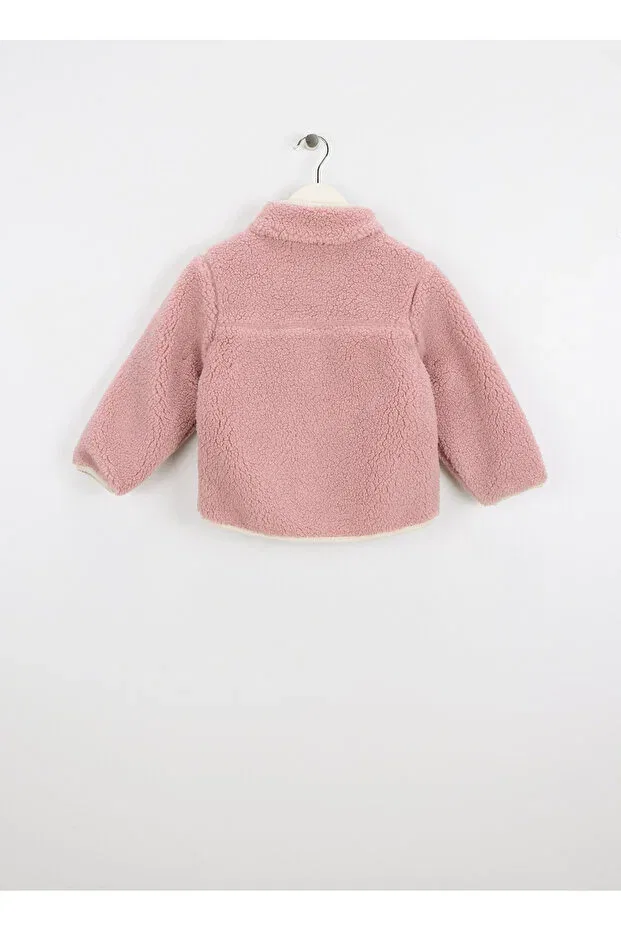 Детское пальто для девочек с длинным рукавом Name It, Pink — фото 2