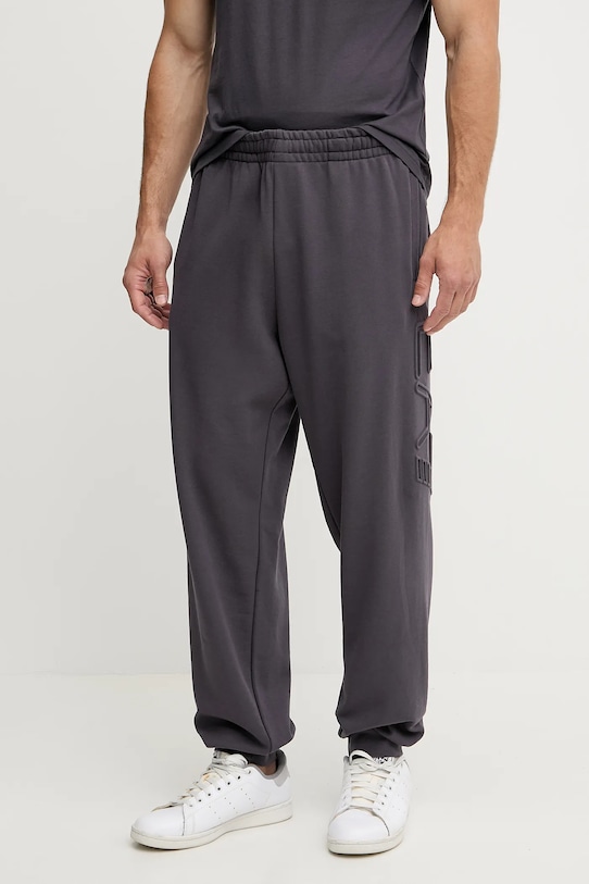 

Хлопковые спортивные брюки Ea7 Emporio Armani, серый
