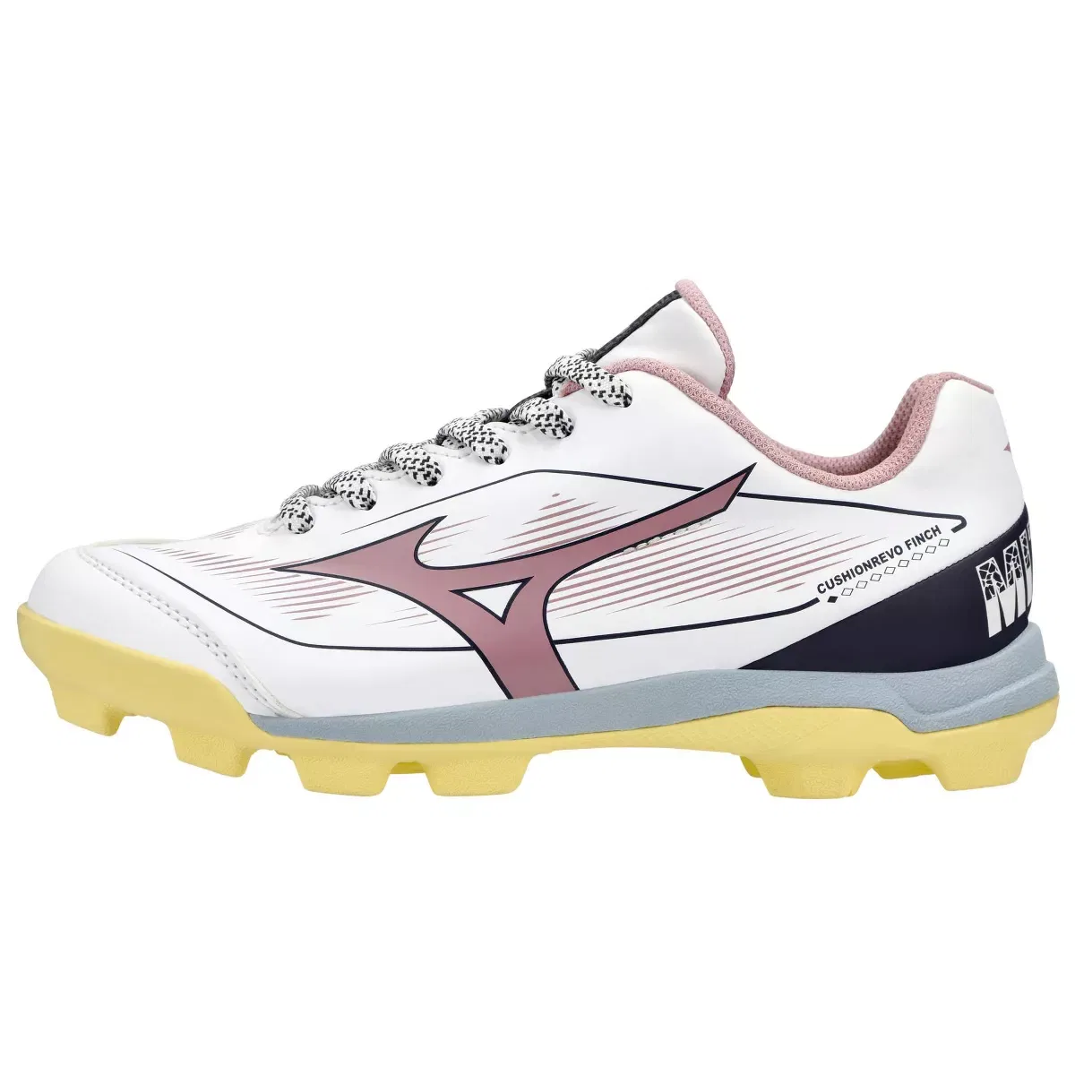 Детские бутсы для софтбола Cushionrevo Finch Jr Mizuno, Purple-Yellow