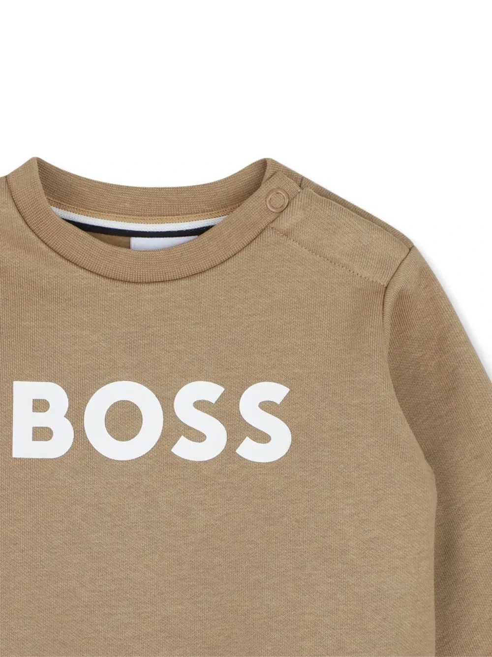 Толстовка с логотипом Boss Kidswear, бежевый — фото 3