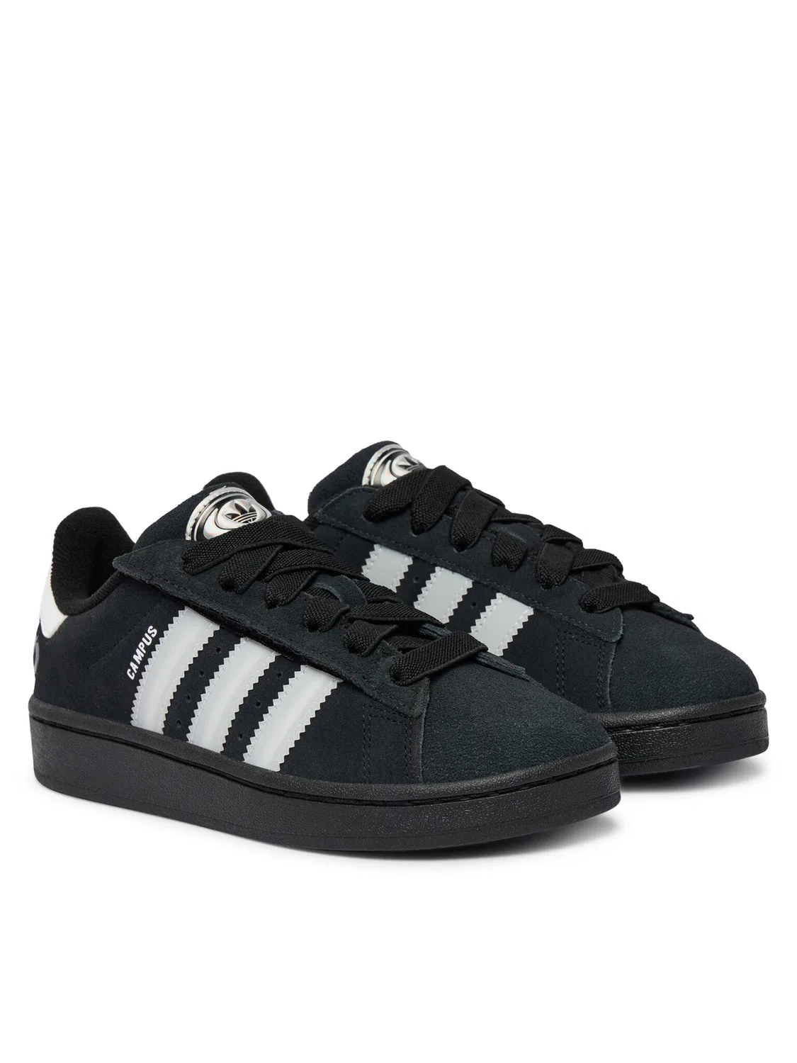 Кроссовки для мальчика Campus Led Lights Comfort Closure Elastic Lace Adidas, черный — фото 2
