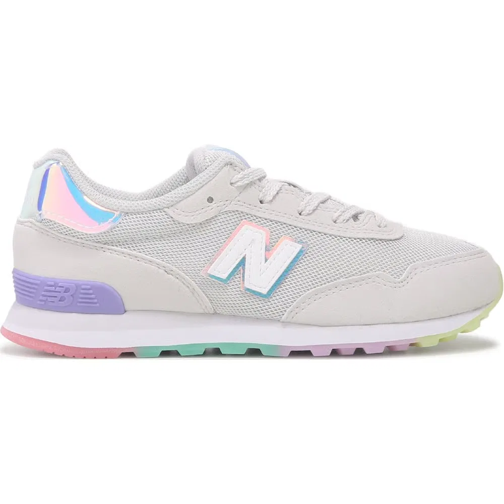 Детские ретро-кроссовки 515 New Balance, Grey/Rainbow — фото 2