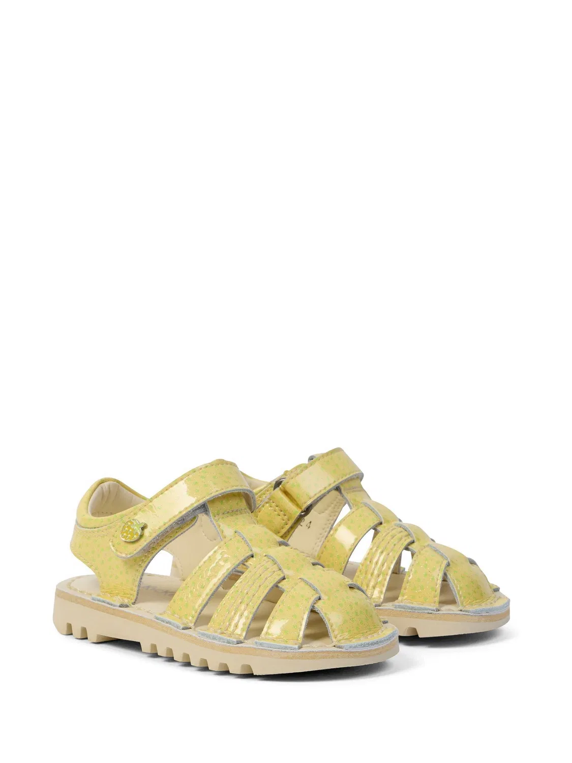 Сандалии Kickers Fruit Patent Leather, желтые