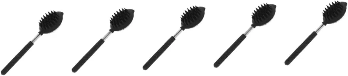 Набор силиконовых скрабов для тела, Healeved, 5 шт, 22x6x3 см, Black