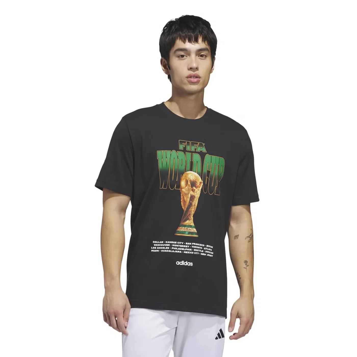 Футболка с принтом FIFA World Cup 26 Tour Adidas, черный