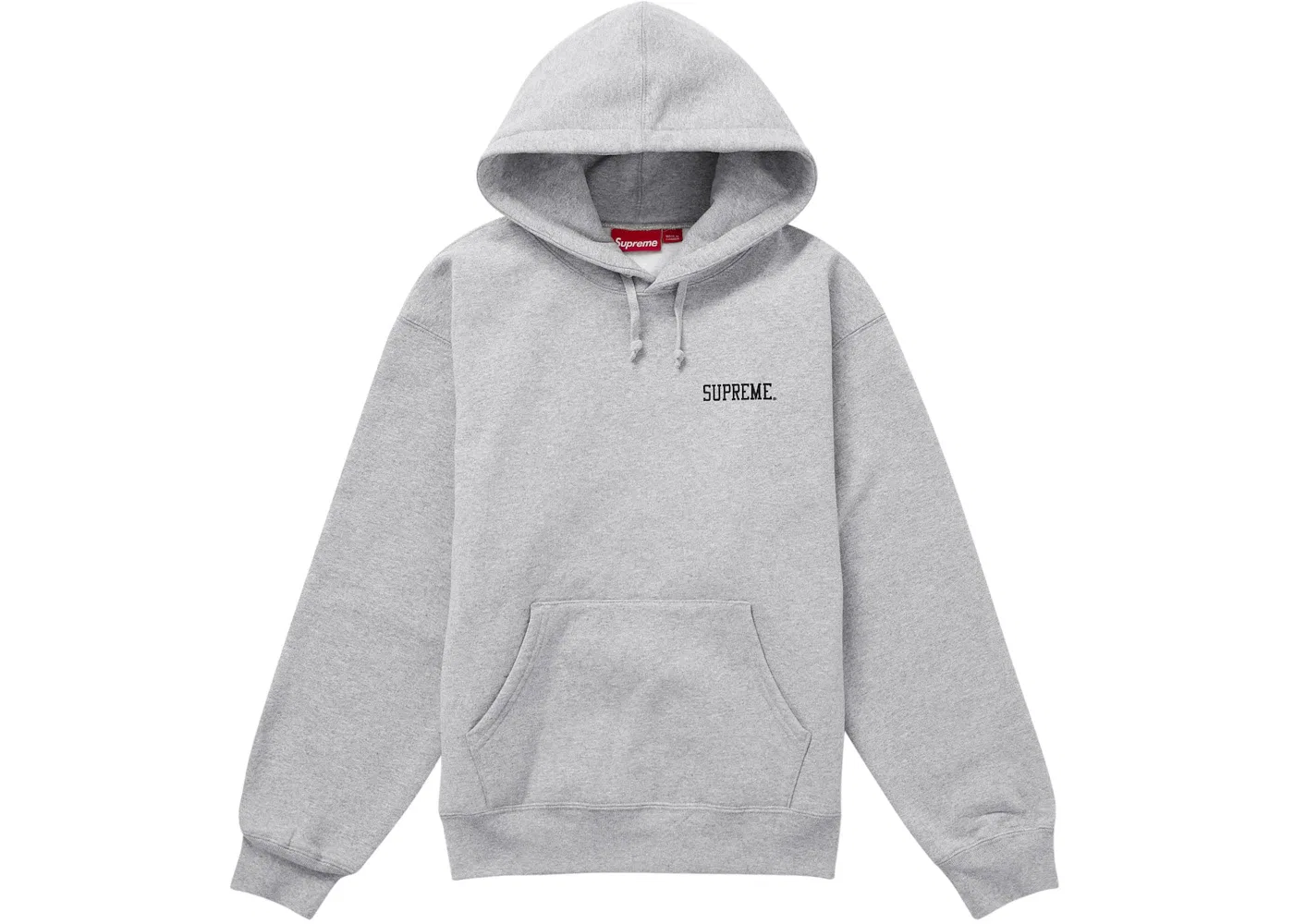 Мужской худи с капюшоном Supreme Anarchy Sweatshirt, Heather Grey