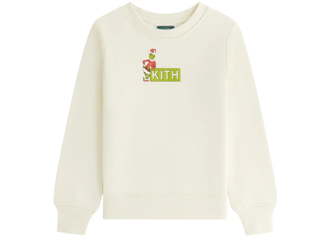 Детский свитшот с принтом Classic Logo Kith, Sandrift