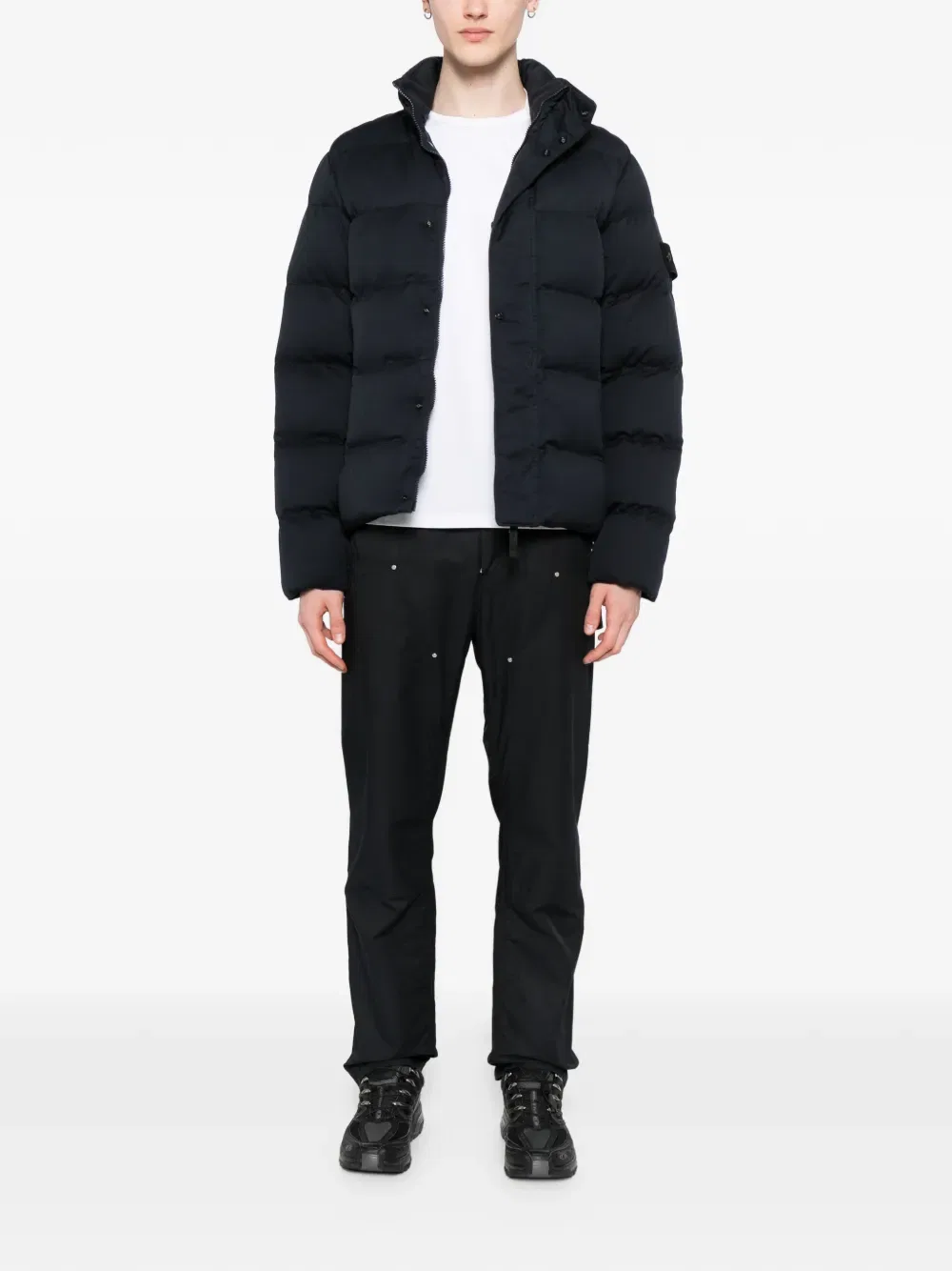 Пуховик 4100100 Twill Wool-tC_Stone Island Ghost, синий — фото 2