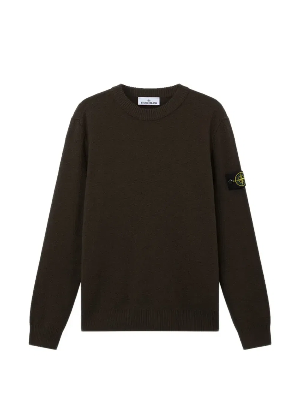 Свитер с нашивкой-логотипом Stone Island, коричневый