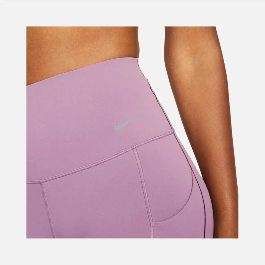 Спортивные леггинсы с высокой посадкой Dri-FIT Universa Medium-Support 7/8 Nike, Фиолетовый — фото 3