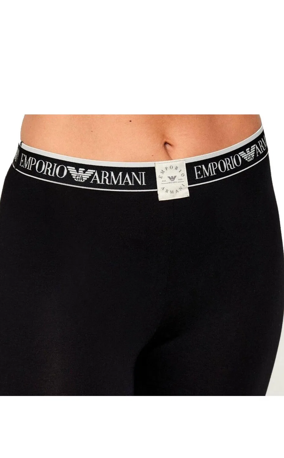 Женские леггинсы Slim Fit Emporio Armani, Schwarz — фото 3