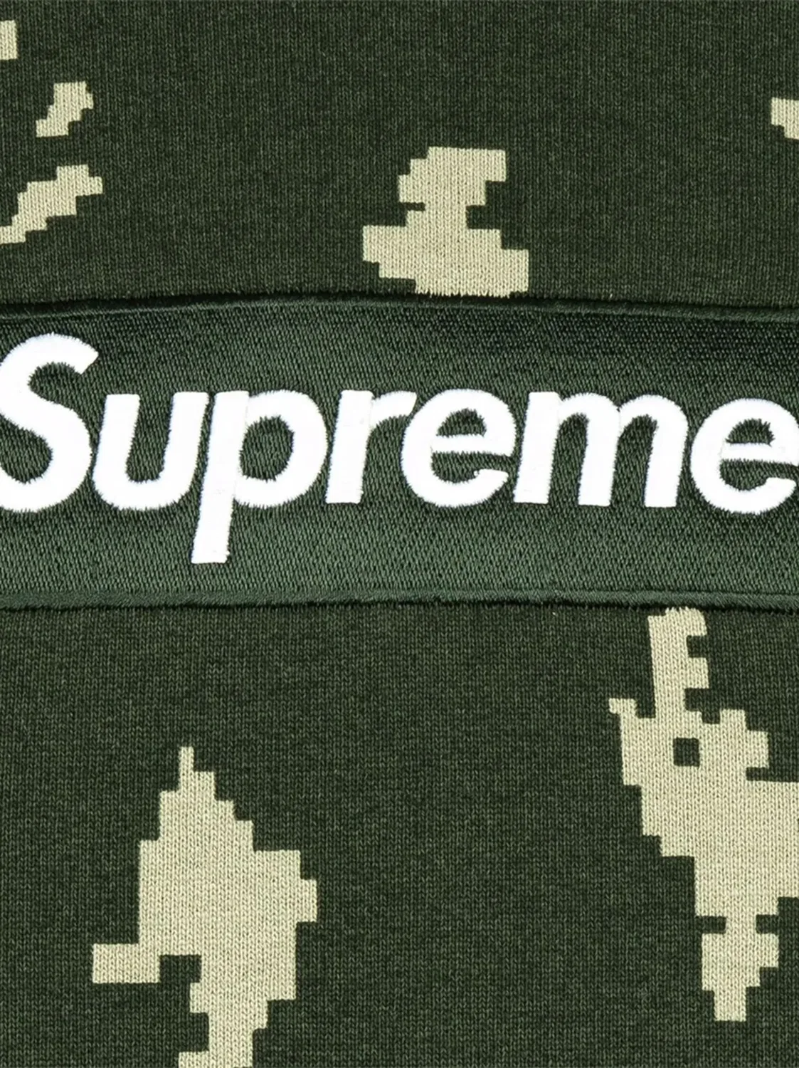 Supreme Худи Box Logo зеленый — фото 3
