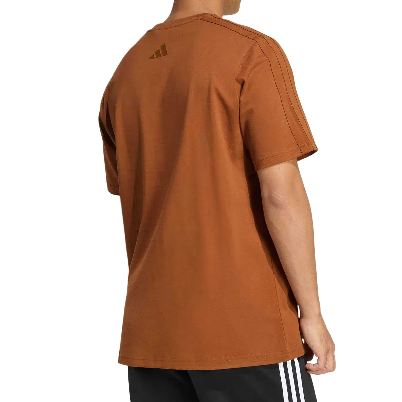 Мужская футболка Lux Coffee Cafe Hoop Pocket Graphic T-Shirt 'Dusky Bronze' adidas, Dusky Bronze — фото 3