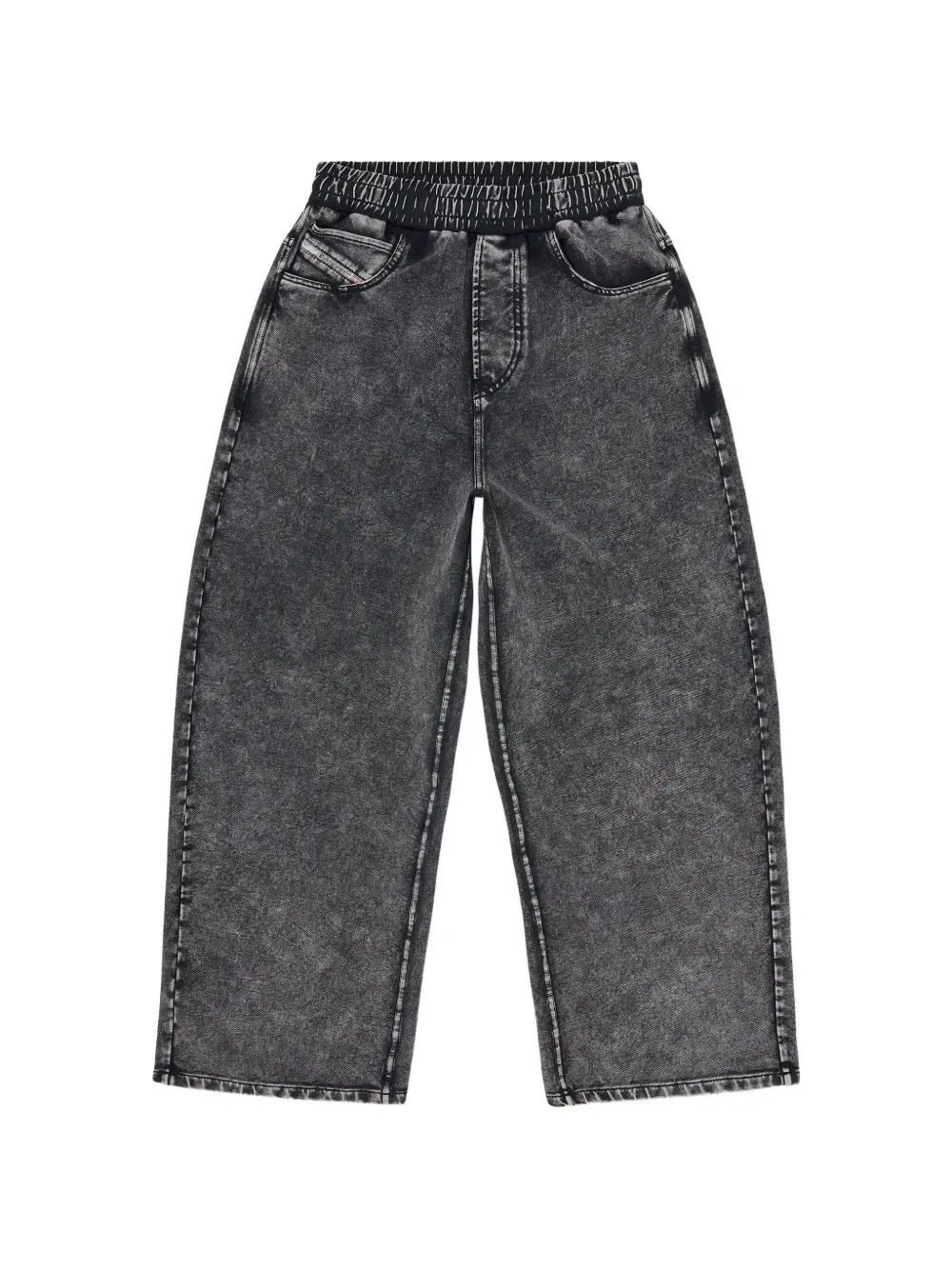 Спортивные брюки с эффектом денима Diesel, серый