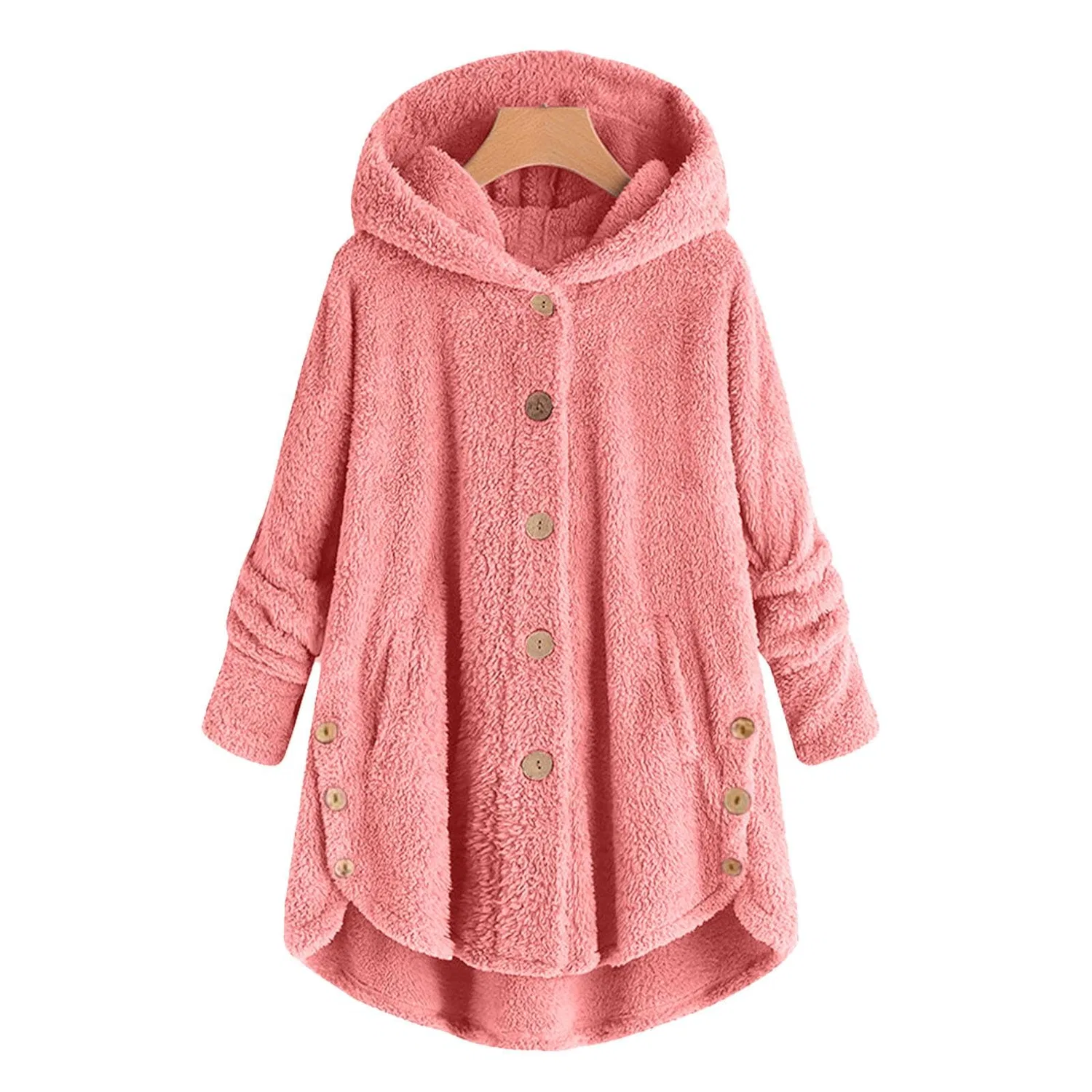 Женская куртка с капюшоном Oversized Winter Long Sleeve, 28 — фото 4