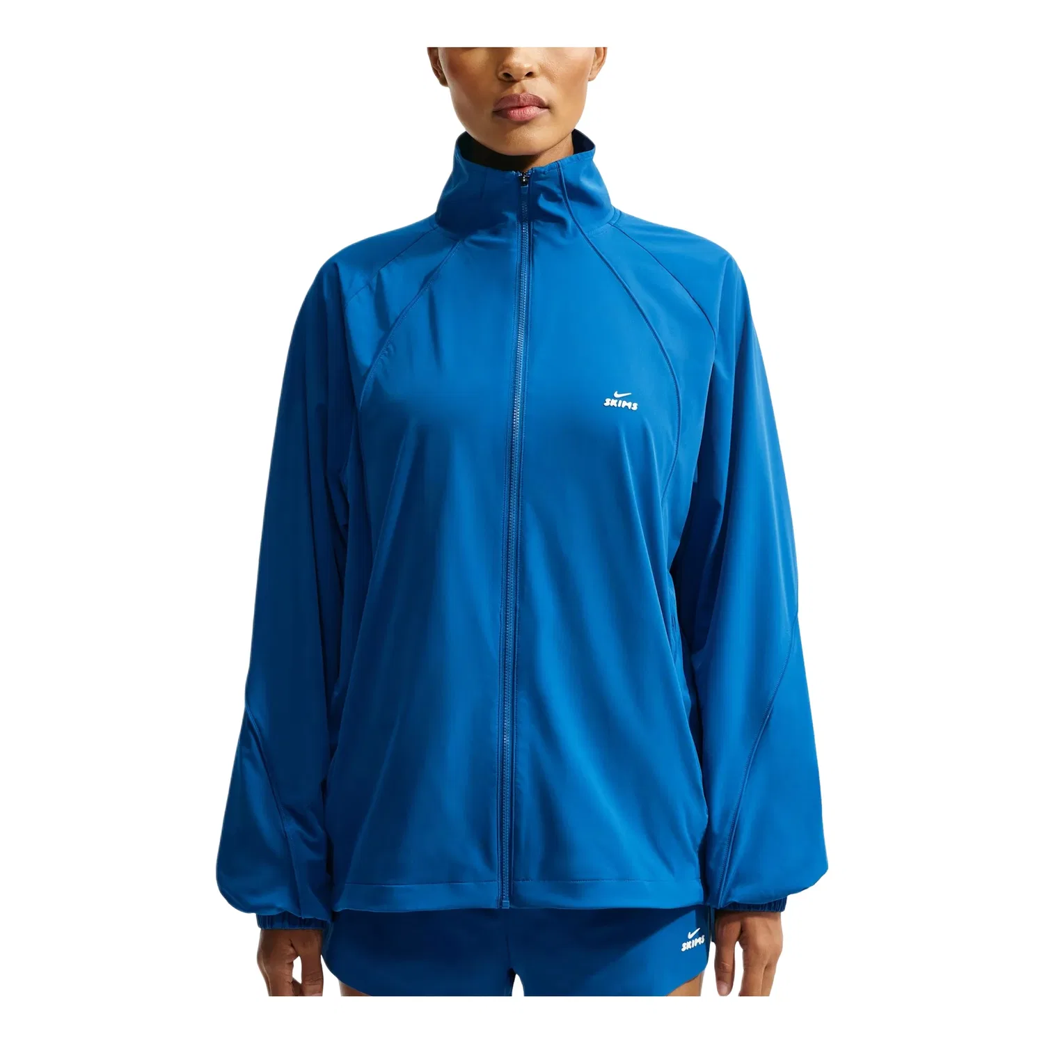 Женская куртка SKIMS Stretch Nylon Oversized Jacket 'Cobalt' Nike, Cobalt