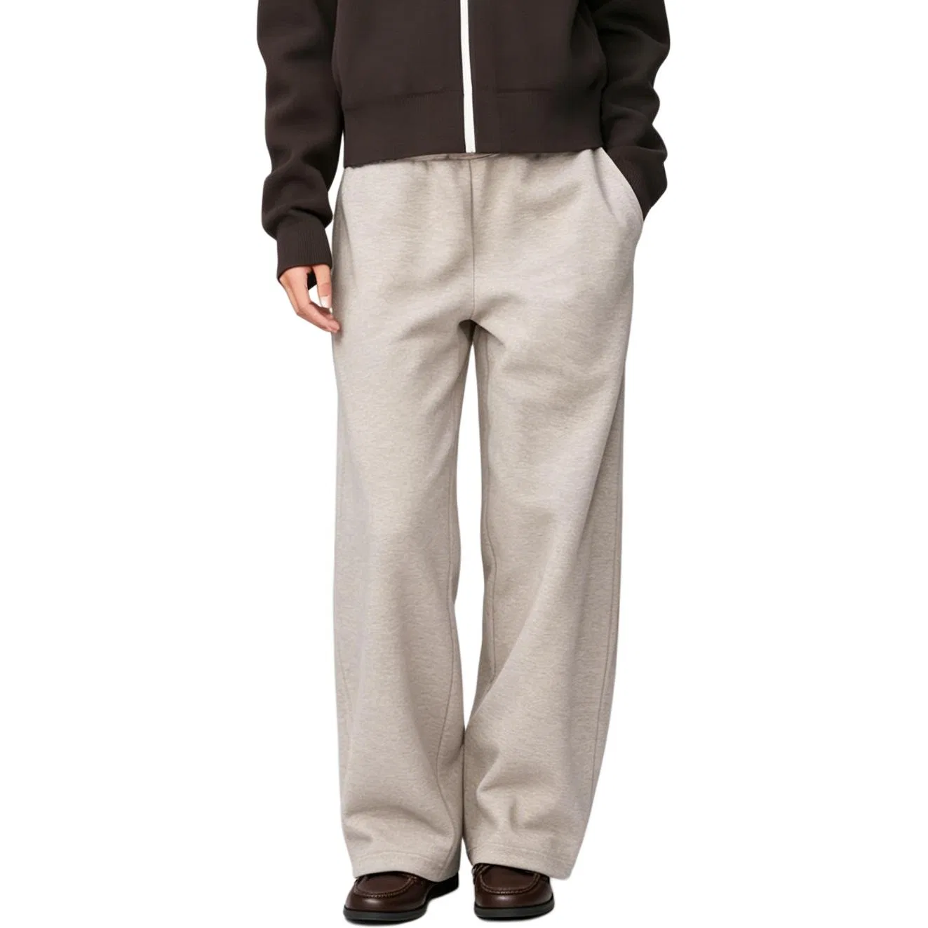 Детские трикотажные спортивные штаны UNIQLO, Beige