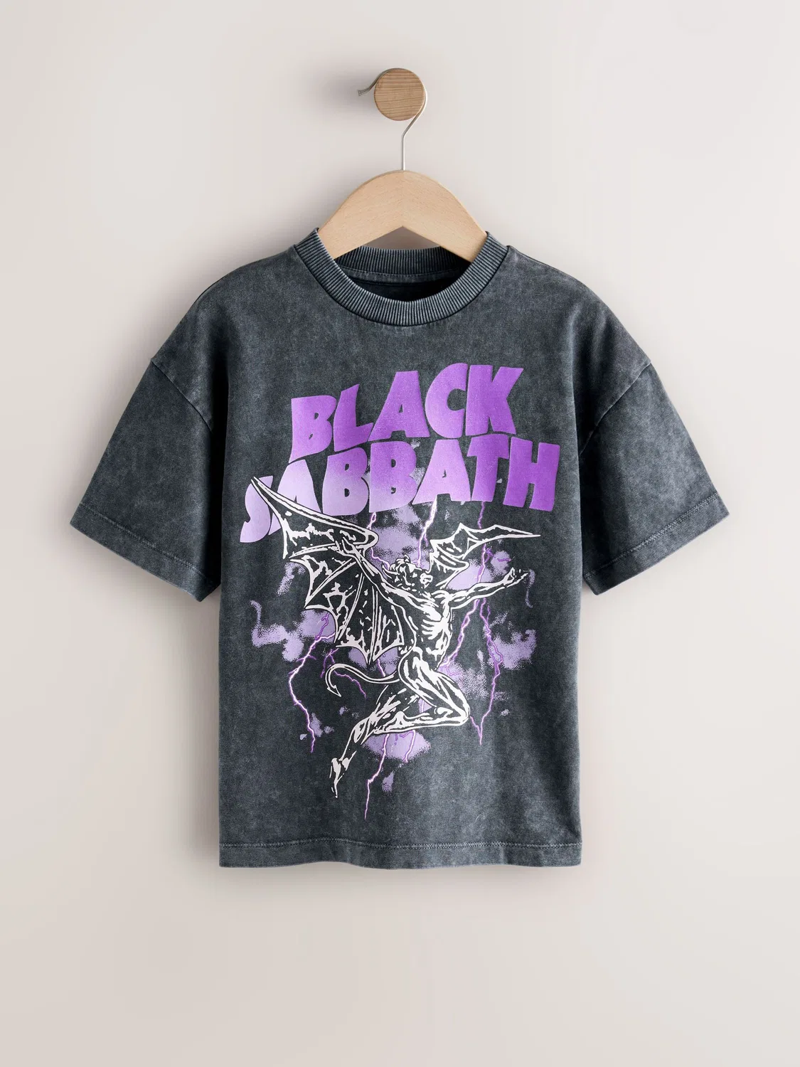 Футболка с принтом группы, Black Sabbath Next, черный