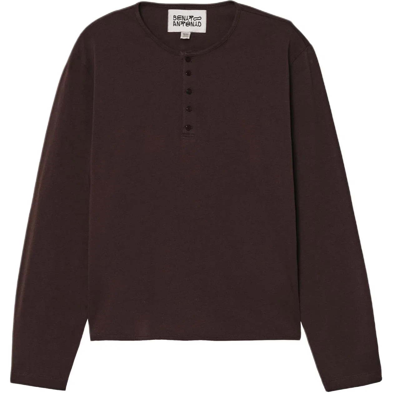 Футболка с длинным рукавом Bad Bunny Unisex Brown ZARA, Brown