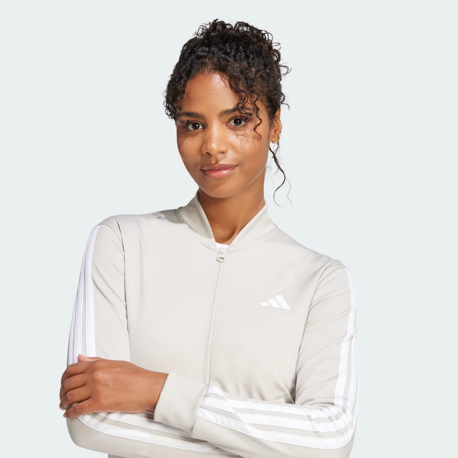 Мужской спортивный костюм с принтом Dayready Trainingsanzug Adidas, Beige — фото 4