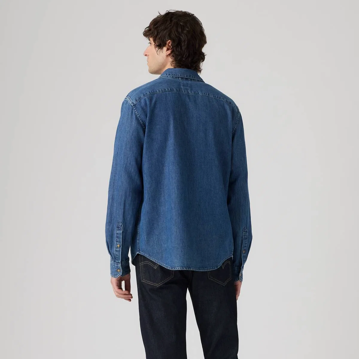 Стандартная рубашка Battery Housemark Levi's, Tom Mid Wash - Medium Wash — фото 4
