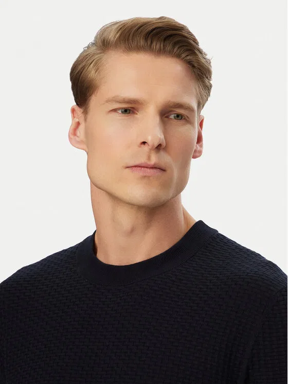Свитер regular fit H-Nilton Boss, темно-синий — фото 4