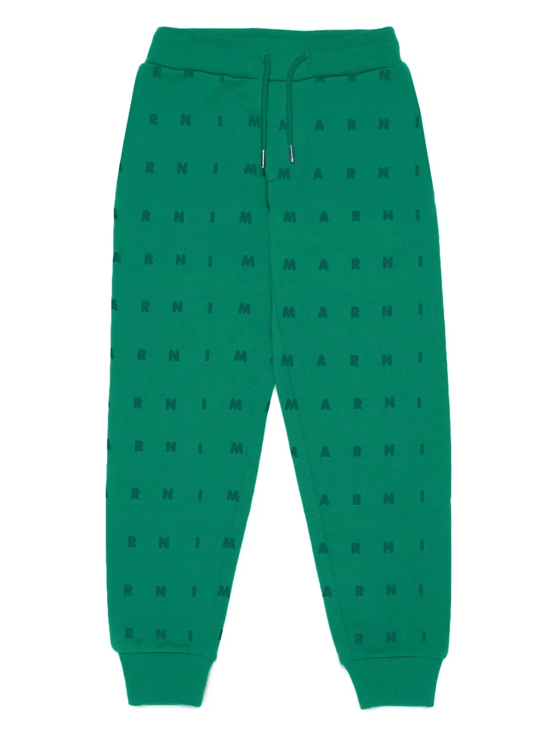 Трековые брюки с логотипом Marni, зеленый
