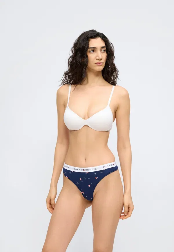 Комплект из 3 стрингов с цветочным принтом Tommy Hilfiger, красный/розовый — фото 2