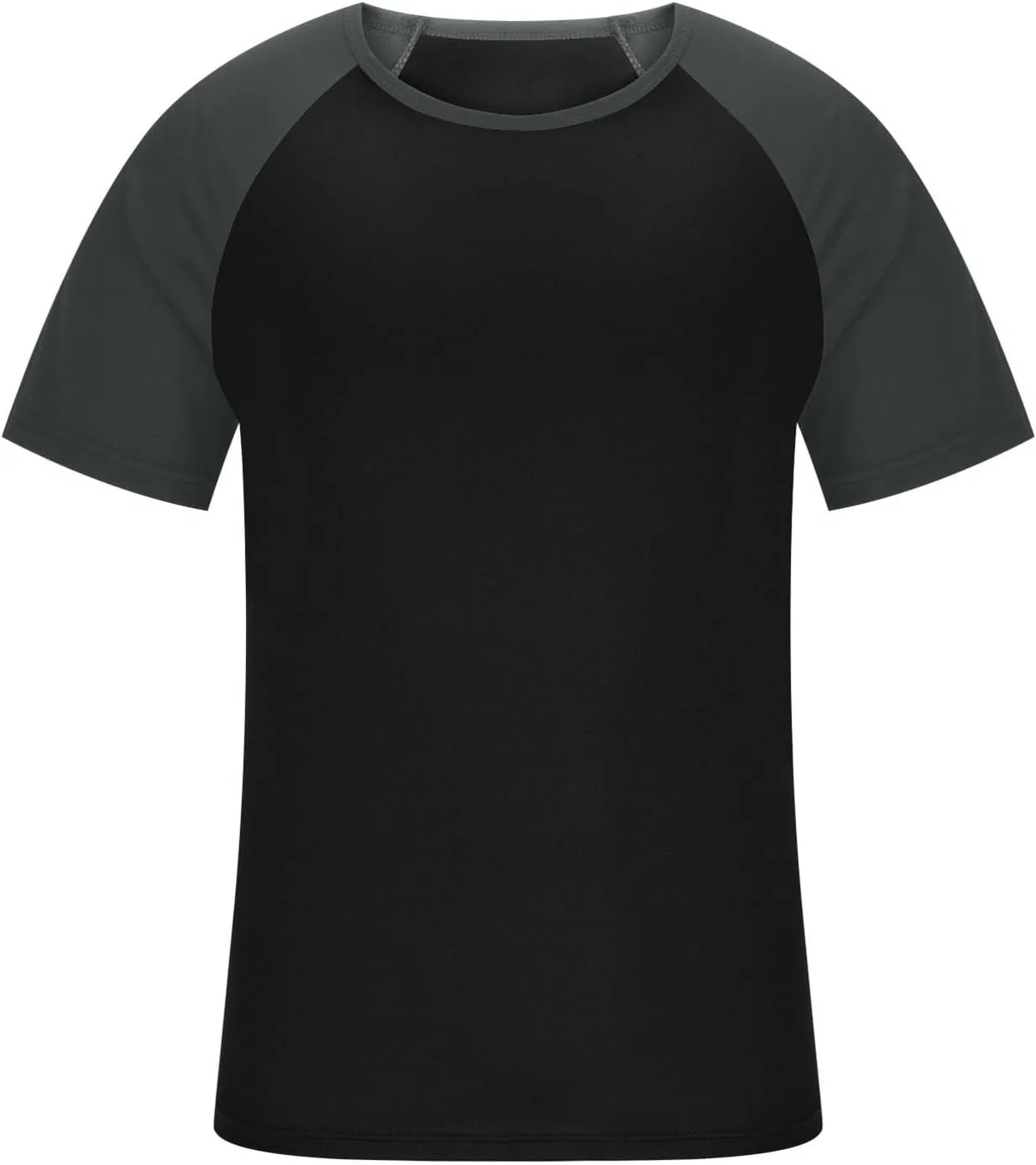 Мужская свободная футболка с круглым вырезом Athletic Fit Generic, Black — фото 4