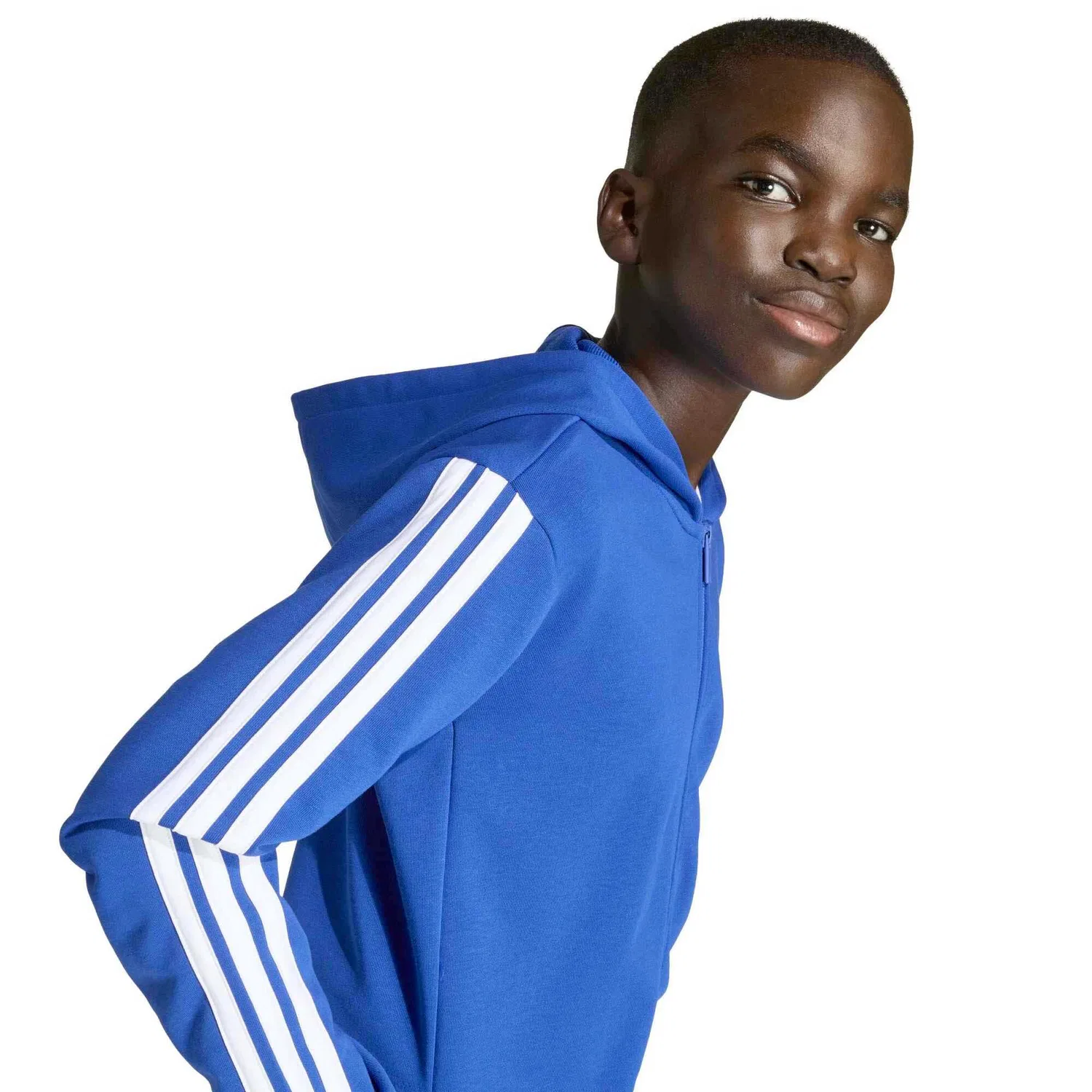 Детский спортивный костюм Junior TS 220 Adidas, Konigsblau Navyblau Weiss — фото 4